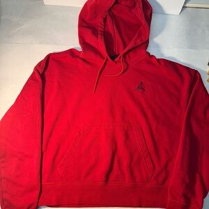 Jordan women’s cropped red hoodie.